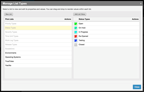 New list types