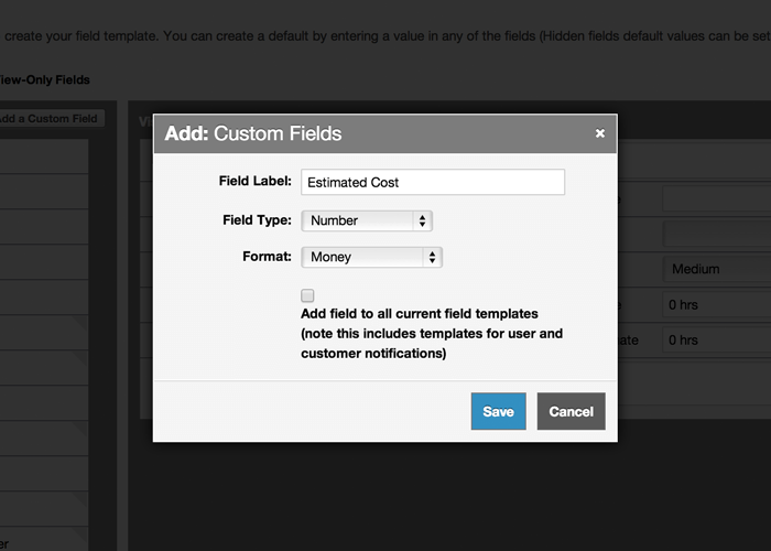 adding a new custom field