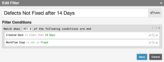 filter your backlog